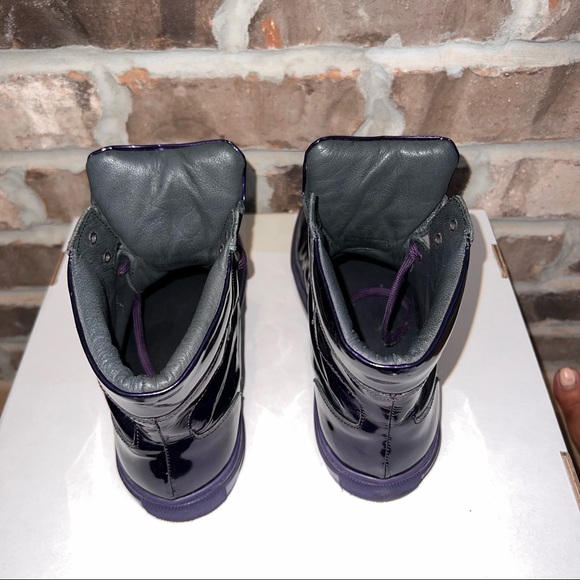 Purple Patten Leather Hightop Sneakers- From Paris - Picture 6 of 8